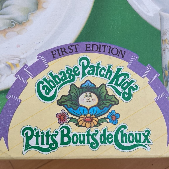 First Edition (1983) Royal Worcester Cabbage Patch Kids Plate Bowl Mug Set - Picture 2 of 8